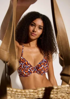 Damen bonprix Nachhaltigere Materialien|Bikinis|Bügel-Bikini mit hohem Beinausschnitt (2-tlg.Set)