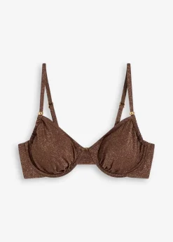 Damen bonprix Mix & Match|Bikinis|Bügel-Bikinioberteil aus glitzerndem Material
