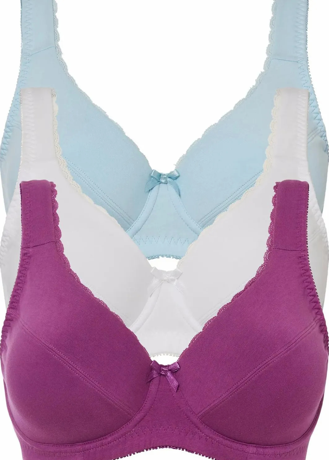 Hot BH mit Bügel mit Bio Baumwolle (3er Pack) Damen Wäsche·Basics|Wäsche·Baumwollunterwäsche