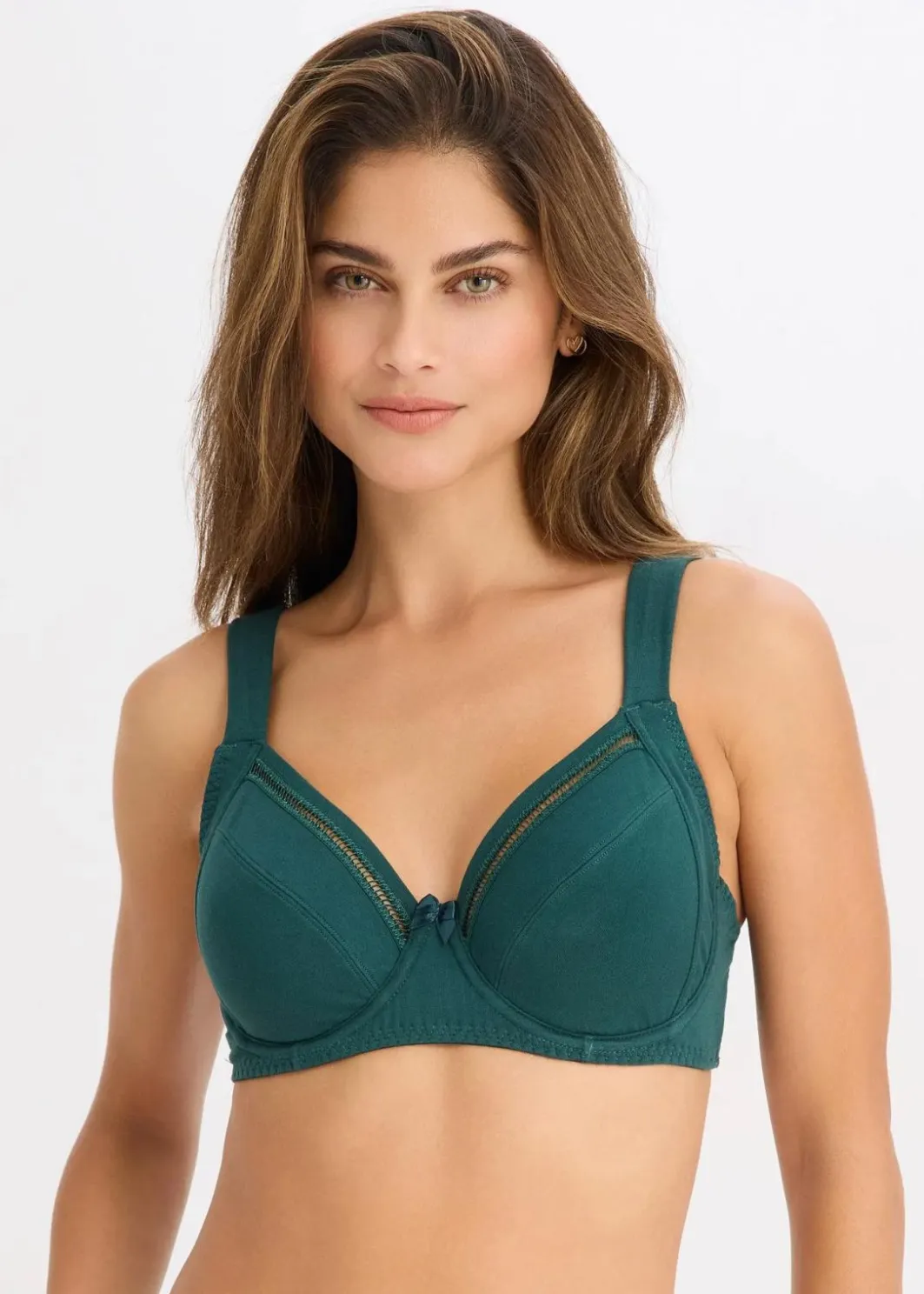 Outlet BH mit Bügel mit Bio-Baumwolle (2er Pack) Damen Große Cups D-H|Bhs