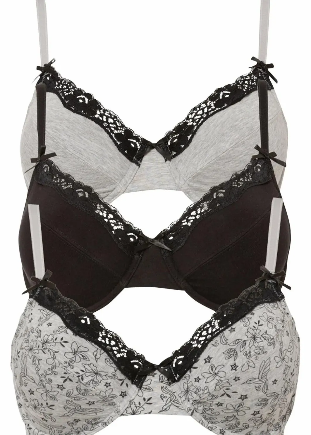 Best BH mit Bügel mit Bio-Baumwolle (3er Pack) Damen Große Cups D-H|Nachhaltigere Materialien