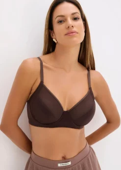 Damen bonprix Nachhaltigere Materialien|Bhs|BH mit Bügel mit Glanzeffekt (2er Pack)