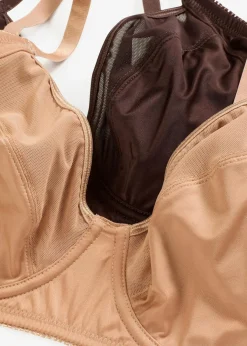 Damen bonprix Nachhaltigere Materialien|Bhs|BH mit Bügel mit Glanzeffekt (2er Pack)