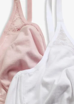 Damen bonprix Wäsche·Baumwollunterwäsche|Wäsche·Bhs|BH mit Bügel mit weicher Baumwolle (2er Pack)