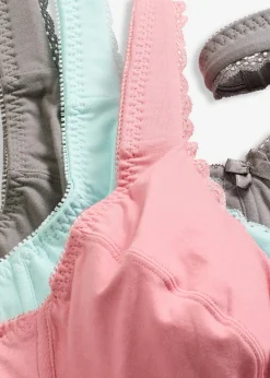 New BH mit Bügel mit weicher Bio-Baumwolle (3er Pack) Damen Große Cups D-H|Bhs