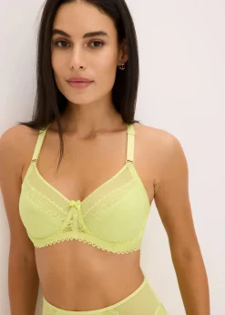 Damen bonprix Wäsche·Große Cups D-H|Wäsche·Bhs|BH mit Bügel und zarter Spitze