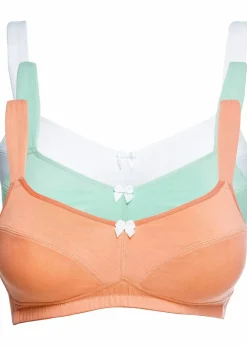 Outlet BH ohne Bügel mit Baumwolle (3er Pack) Damen Große Cups D-H|Bhs