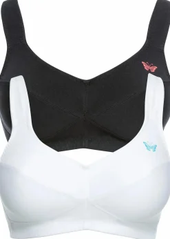 Outlet BH ohne Bügel mit Bio-Baumwolle (2er Pack) Damen Wäsche·Basics|Wäsche·Baumwollunterwäsche