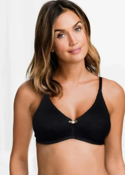 Damen bonprix Wäsche·Baumwollunterwäsche|Nachhaltigere Materialien|BH ohne Bügel mit Bio-Baumwolle (3er Pack)