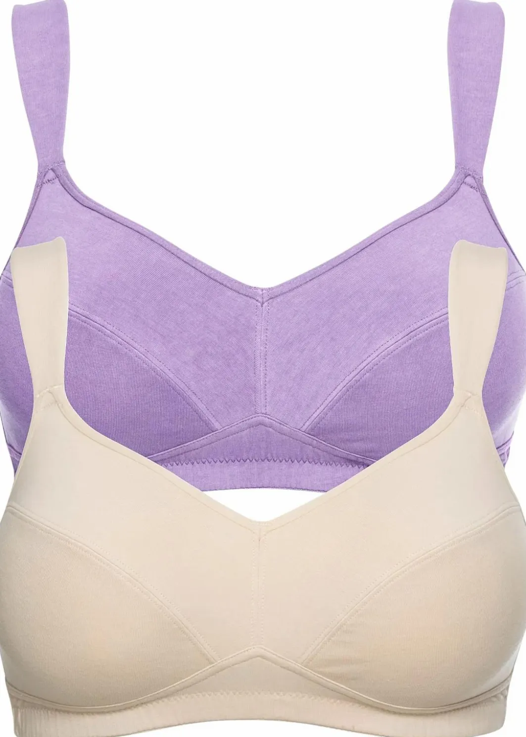 BH ohne Bügel mit Bio-Baumwolle (2er Pack) Damen Große Cups D-H|Nachhaltigere Materialien