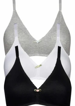 Outlet BH ohne Bügel mit Bio-Baumwolle (3er Pack) Damen Nachhaltigere Materialien|Bhs