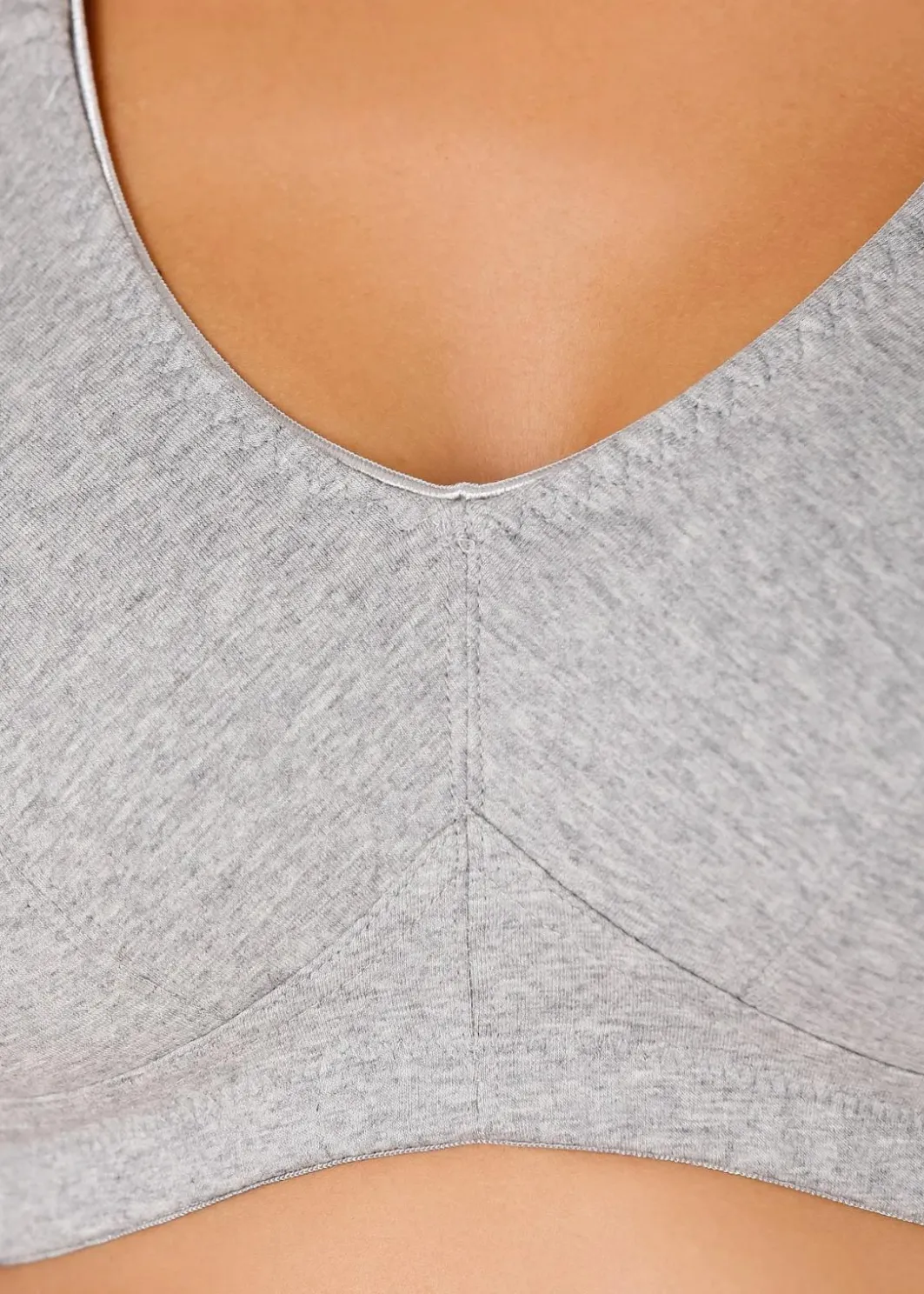 Discount BH ohne Bügel mit Bio-Baumwolle (2er Pack) Damen Große Cups D-H|Nachhaltigere Materialien