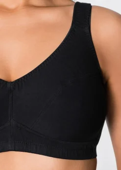 Sale BH ohne Bügel mit Bio-Baumwolle (2er Pack) Damen Große Cups D-H|Nachhaltigere Materialien