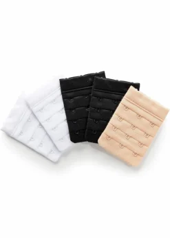 Damen bonprix Still- & Umstandswäsche|Bhs|BH-Verlängerung (5er Pack) 3-Haken-Verschluss