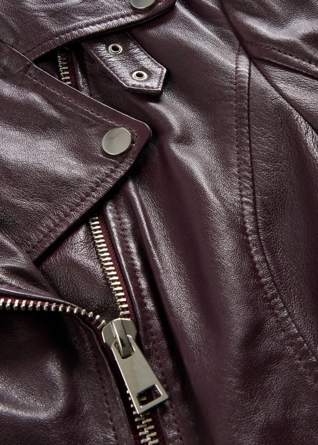Hot Bikerjacke aus Nappaleder Damen Bekleidung·Hosen|Premium