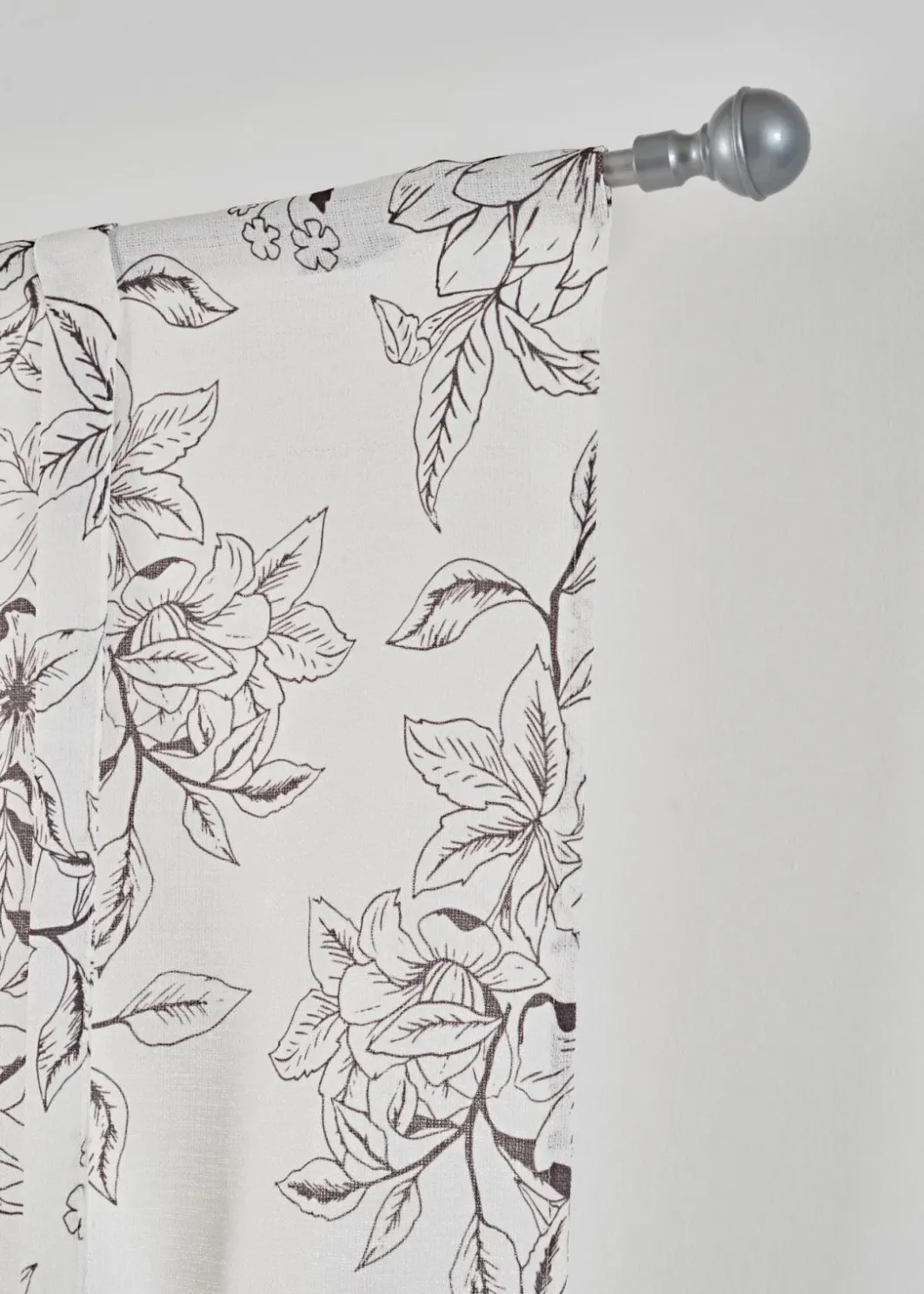 Clearance Bindegardine mit Blumendruck Raffrollos