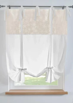 bonprix Raffrollos|Bindegardine mit Stickerei