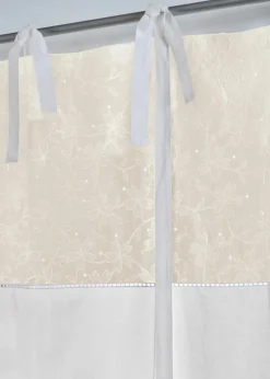 bonprix Raffrollos|Bindegardine mit Stickerei