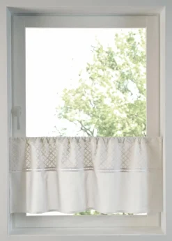 bonprix Scheibengardinen|Bio Baumwoll Scheibengardine mit Stickerei