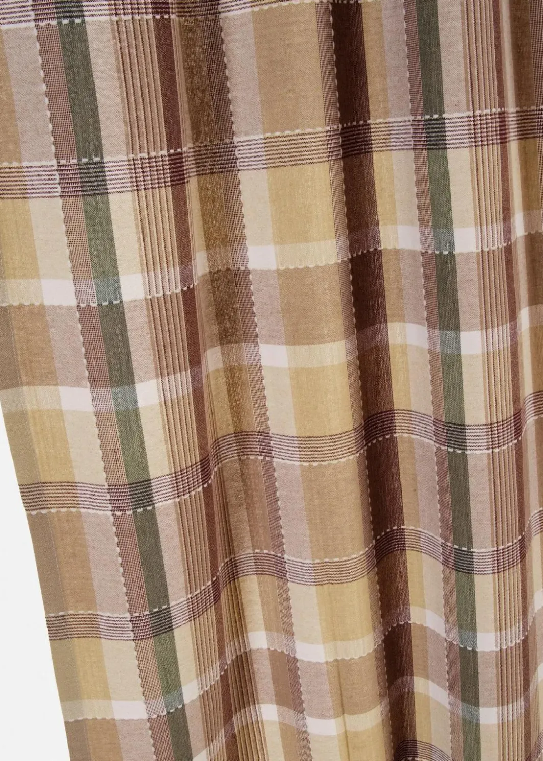 bonprix Vorhänge|Bio Baumwoll Vorhang mit Karo (1er Pack)