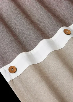 Sale Bio Baumwoll Vorhang mit Knöpfen (1er Pack) Vorhänge