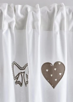 bonprix Vorhänge|Bio Baumwoll Vorhang mit Raffhalter (1er Pack)