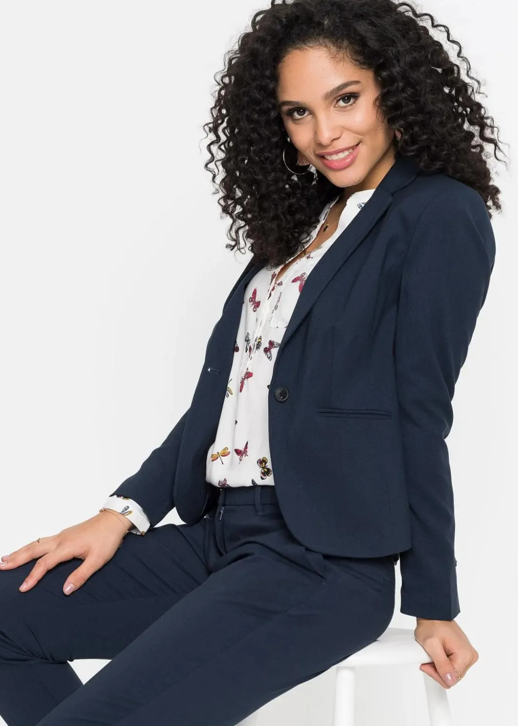 Damen bonprix Blazer|Kurzgrößen|Blazer