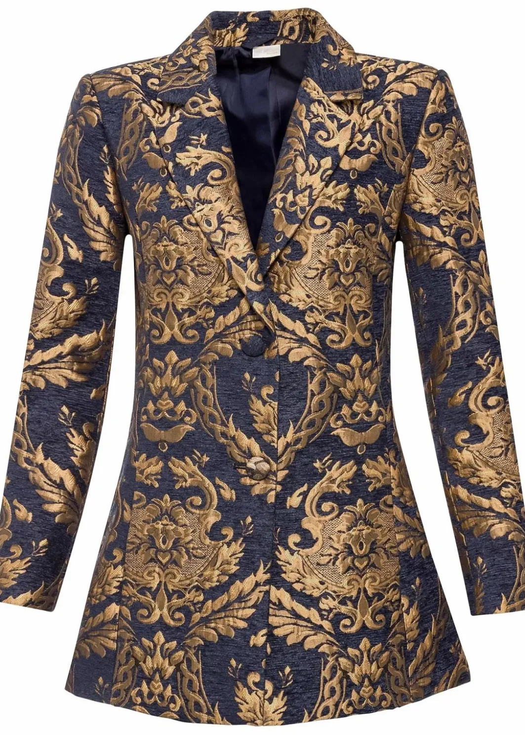 New Blazer aus glänzendem Jacquard Damen Kurzgrößen|Festliche Mode