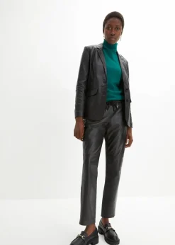 Damen bonprix Blazer|Premium|Blazer aus Lammnappa
