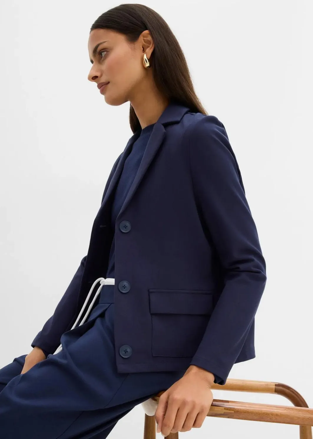 Clearance Blazer aus Punto di Roma Damen Bekleidung·Basics|Bekleidung·Blusen & Tuniken