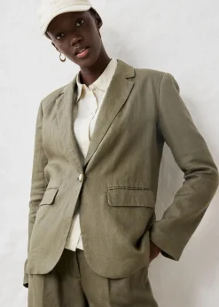 Damen bonprix Bekleidung·Basics|Blazer|Blazer aus reinem Leinen