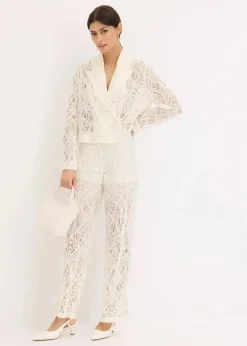 Damen bonprix Blazer|Blazer aus Spitze