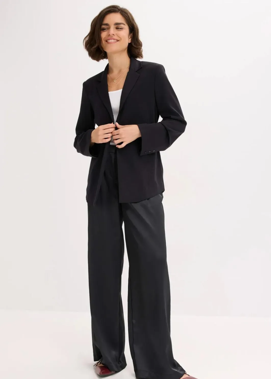 Damen bonprix Blazer|Bekleidung·Basics|Blazer aus Viskose-Mix