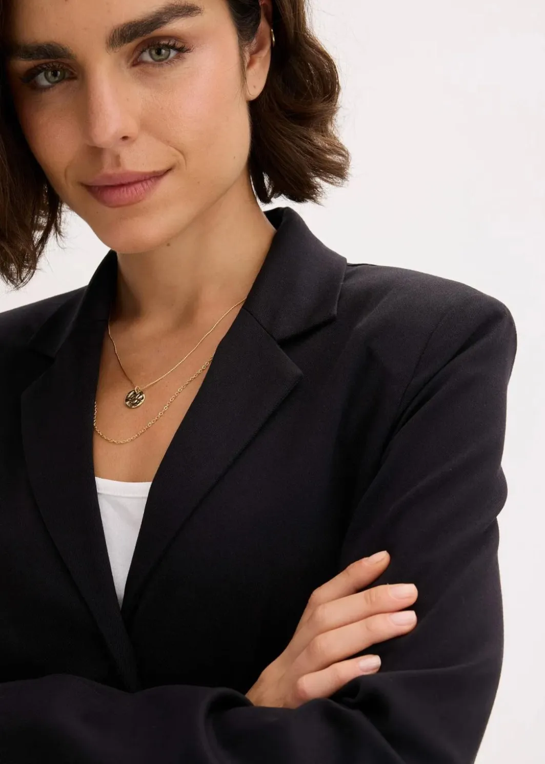 Damen bonprix Blazer|Bekleidung·Basics|Blazer aus Viskose-Mix
