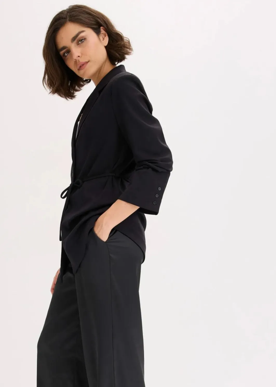 Damen bonprix Blazer|Bekleidung·Basics|Blazer aus Viskose-Mix