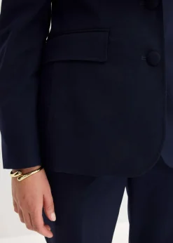Damen bonprix Bekleidung·Basics|Blazer|Blazer mit dekorativen Handstich Details
