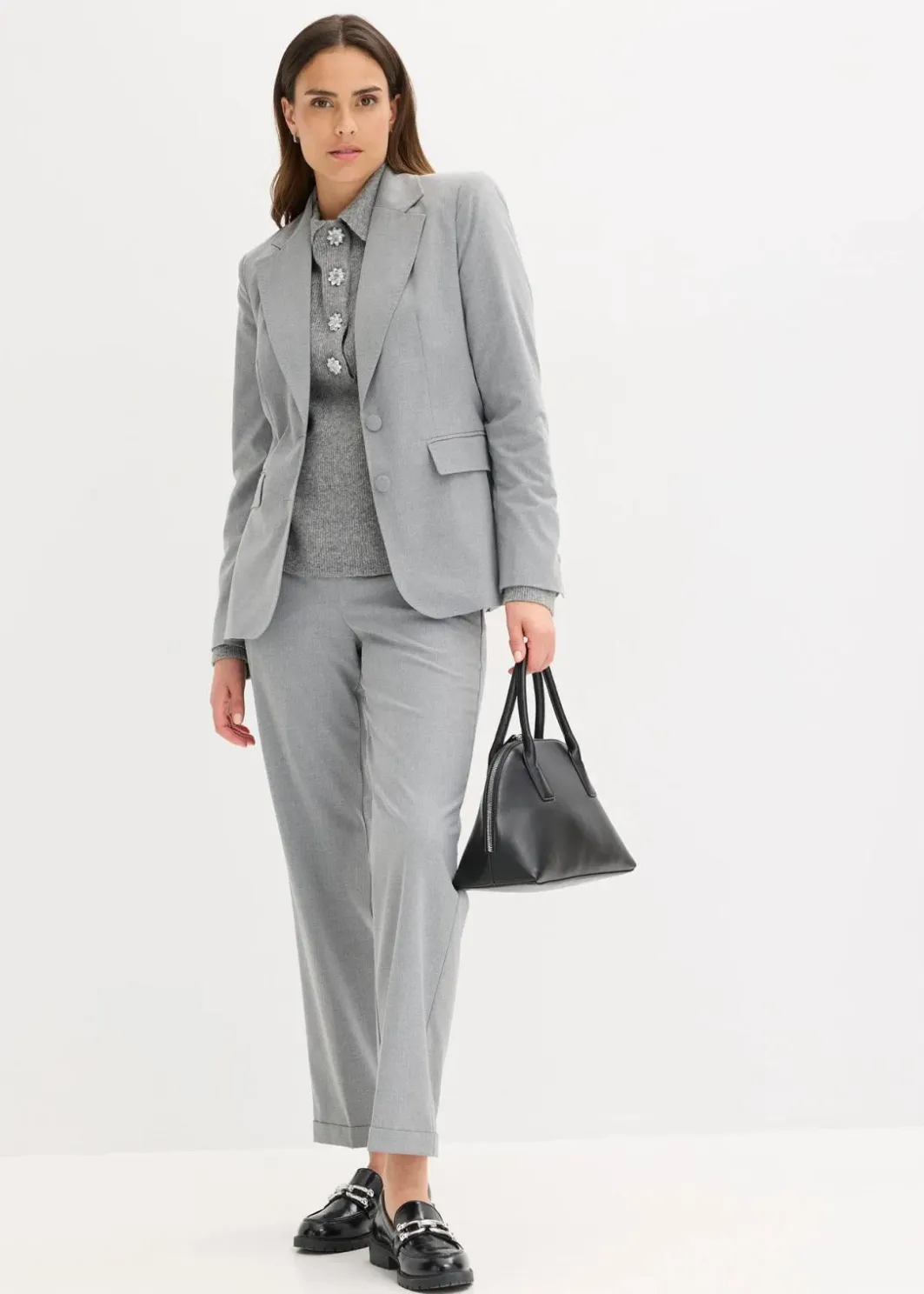 Online Blazer mit dekorativen Handstich Details Damen Blazer|Bekleidung·Basics