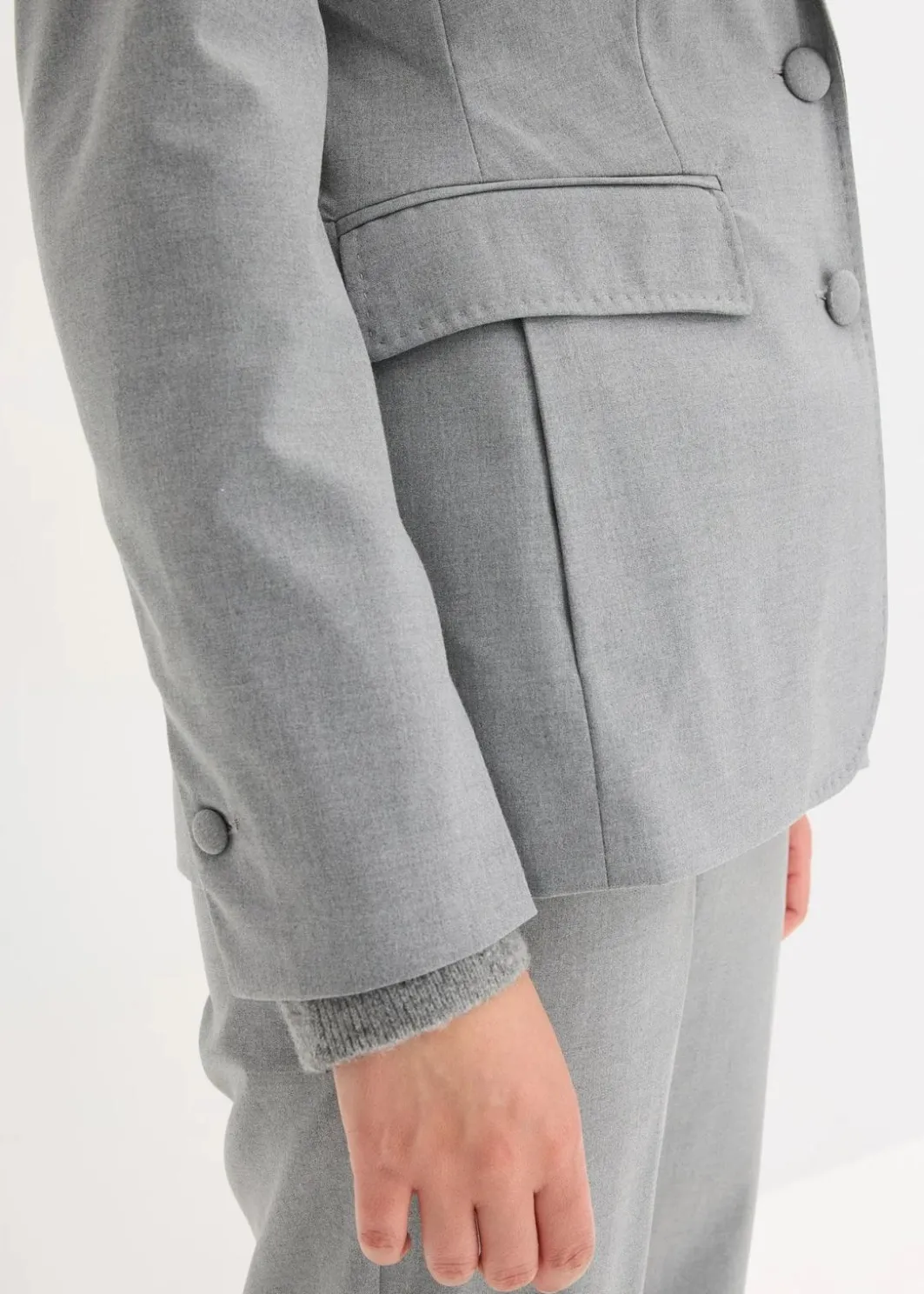 Online Blazer mit dekorativen Handstich Details Damen Blazer|Bekleidung·Basics