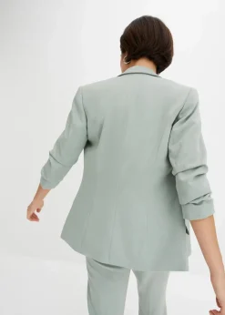 Blazer mit drapierten Ärmeln Damen Nachhaltigere Materialien|Blazer