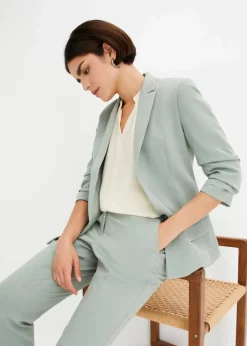 Blazer mit drapierten Ärmeln Damen Nachhaltigere Materialien|Blazer