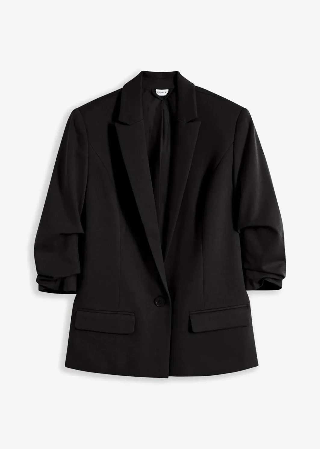 Damen bonprix Nachhaltigere Materialien|Blazer|Blazer mit drapierten Ärmeln