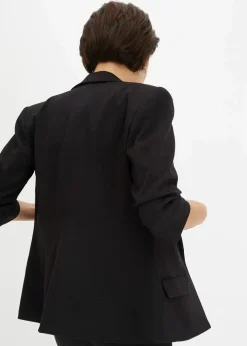 Damen bonprix Nachhaltigere Materialien|Blazer|Blazer mit drapierten Ärmeln