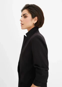 Damen bonprix Nachhaltigere Materialien|Blazer|Blazer mit drapierten Ärmeln