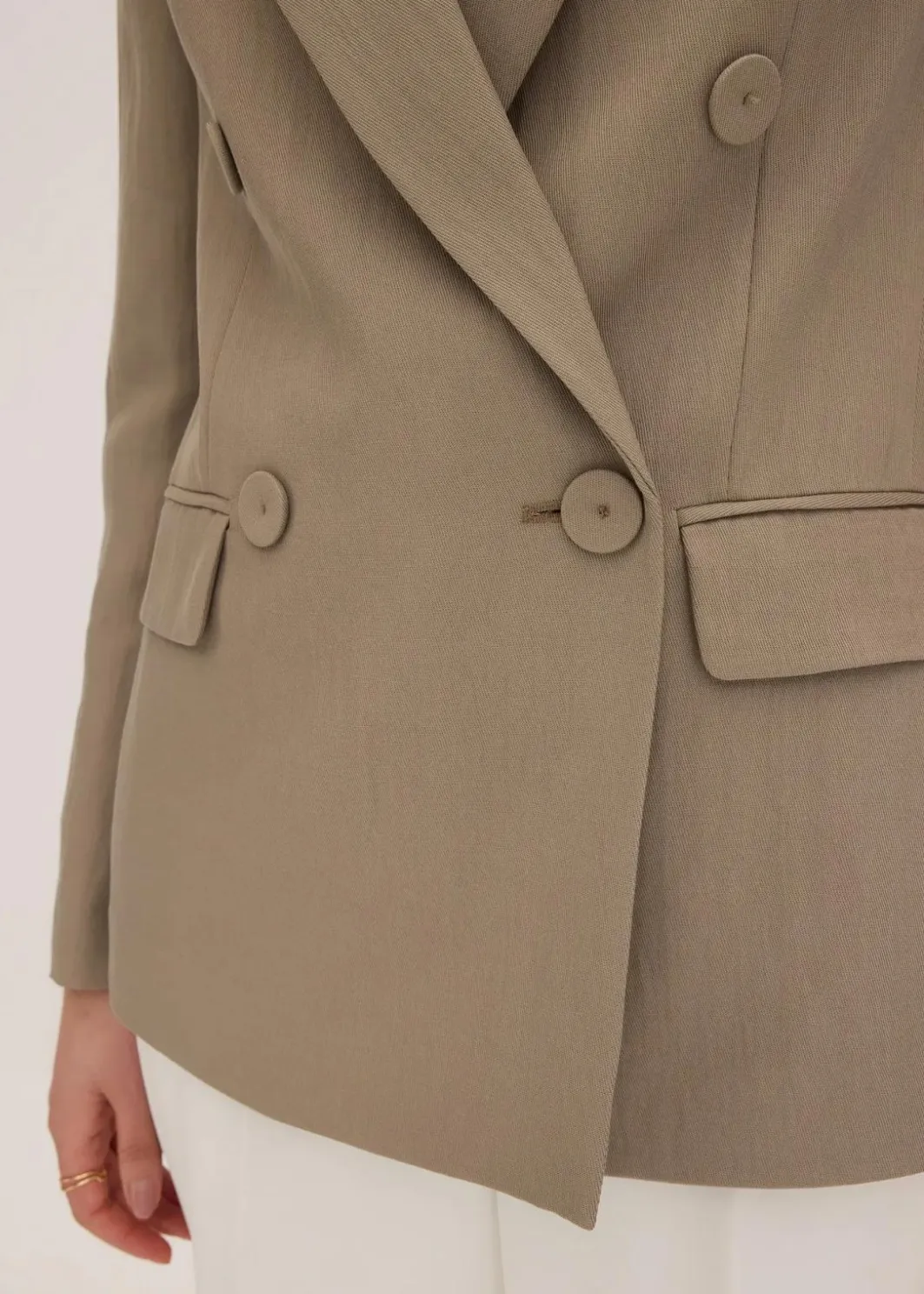 New Blazer mit Lyocell im Crinklelook Damen Bekleidung·Basics|Blazer