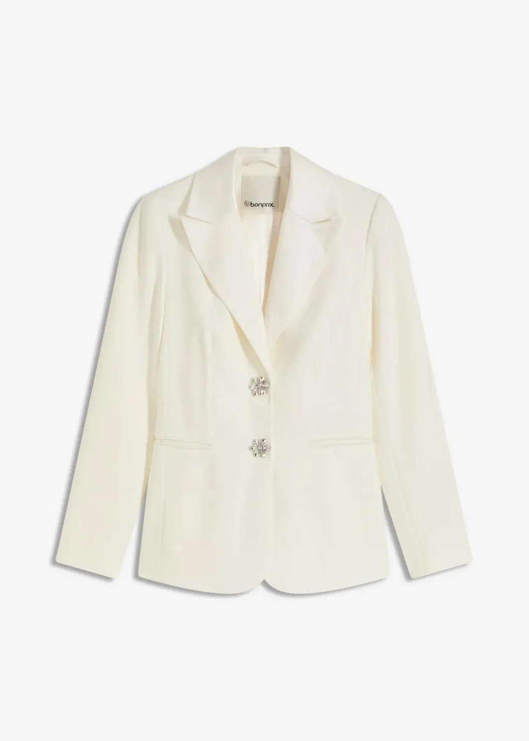 Damen bonprix Blazer|Blazer mit Schmuckknöpfen