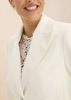 Damen bonprix Blazer|Blazer mit Schmuckknöpfen