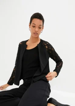 Damen bonprix Bekleidung·Basics|Festliche Mode|Blazer mit Spitzenärmeln