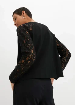 Damen bonprix Bekleidung·Basics|Festliche Mode|Blazer mit Spitzenärmeln