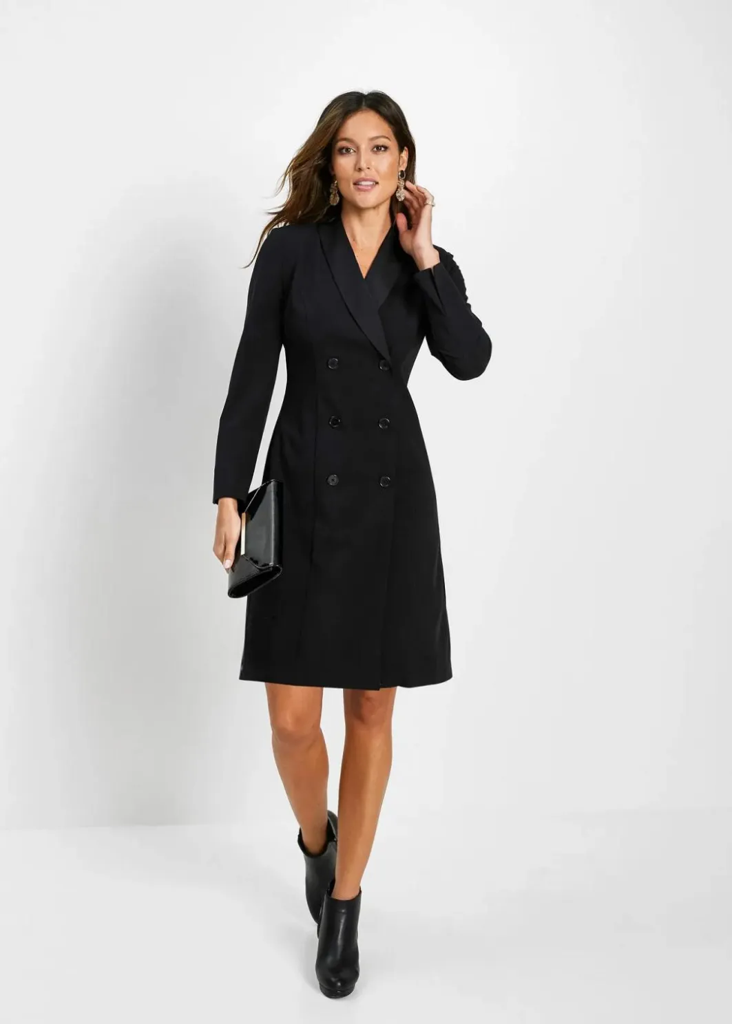 Damen bonprix Kleider|Bekleidung·Pullover & Strickjacken|Blazerkleid