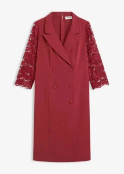 Sale Blazer-Kleid mit Spitzenärmeln Damen Kleider|Bekleidung·Pullover & Strickjacken